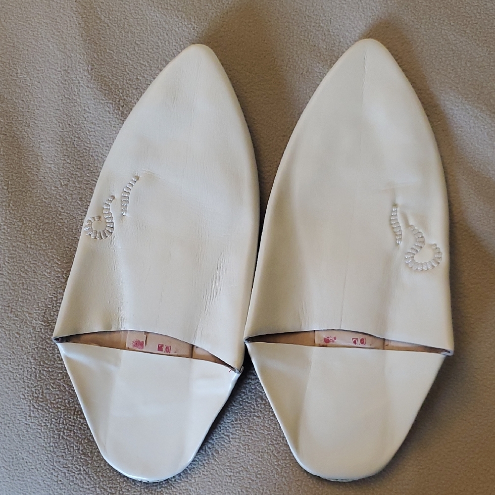 Elegant White Leather Men's Shoes